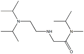 2-({2-[bis(propan-2-yl)amino]ethyl}amino)-N-methyl-N-(propan-2-yl)acetamide Struktur