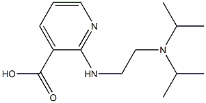 2-({2-[bis(propan-2-yl)amino]ethyl}amino)pyridine-3-carboxylic acid Struktur