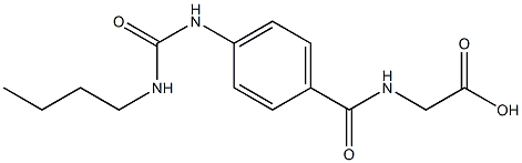 2-({4-[(butylcarbamoyl)amino]phenyl}formamido)acetic acid Struktur