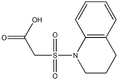 2-(1,2,3,4-tetrahydroquinoline-1-sulfonyl)acetic acid Struktur