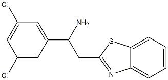 2-(1,3-benzothiazol-2-yl)-1-(3,5-dichlorophenyl)ethan-1-amine Struktur