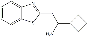 2-(1,3-benzothiazol-2-yl)-1-cyclobutylethan-1-amine Struktur