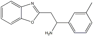 2-(1,3-benzoxazol-2-yl)-1-(3-methylphenyl)ethan-1-amine Struktur