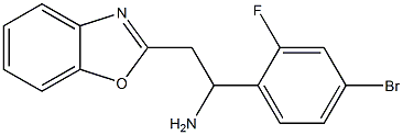 2-(1,3-benzoxazol-2-yl)-1-(4-bromo-2-fluorophenyl)ethan-1-amine Struktur