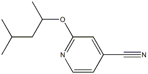 2-(1,3-dimethylbutoxy)isonicotinonitrile Struktur