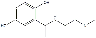 2-(1-{[2-(dimethylamino)ethyl]amino}ethyl)benzene-1,4-diol Struktur