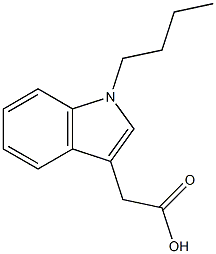 2-(1-butyl-1H-indol-3-yl)acetic acid Struktur