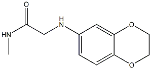 2-(2,3-dihydro-1,4-benzodioxin-6-ylamino)-N-methylacetamide Struktur