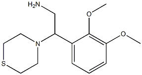 2-(2,3-dimethoxyphenyl)-2-(thiomorpholin-4-yl)ethan-1-amine Struktur