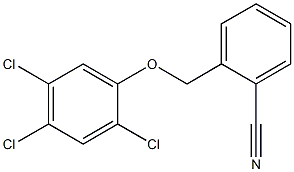 2-(2,4,5-trichlorophenoxymethyl)benzonitrile Struktur