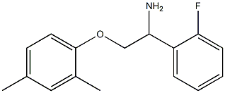 2-(2,4-dimethylphenoxy)-1-(2-fluorophenyl)ethanamine Struktur