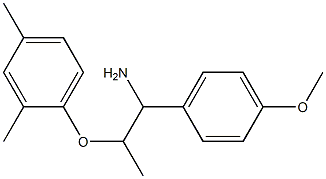 2-(2,4-dimethylphenoxy)-1-(4-methoxyphenyl)propan-1-amine Struktur