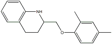 2-(2,4-dimethylphenoxymethyl)-1,2,3,4-tetrahydroquinoline Struktur