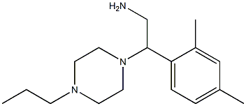 2-(2,4-dimethylphenyl)-2-(4-propylpiperazin-1-yl)ethanamine Struktur