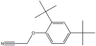 2-(2,4-di-tert-butylphenoxy)acetonitrile Struktur