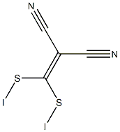 2-(2,4-dithia-1,5-disodapentan-3-ylidene)propanedinitrile Struktur