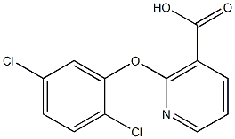 2-(2,5-dichlorophenoxy)nicotinic acid Struktur