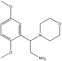 2-(2,5-dimethoxyphenyl)-2-morpholin-4-ylethanamine Struktur