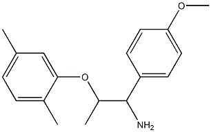 2-(2,5-dimethylphenoxy)-1-(4-methoxyphenyl)propan-1-amine Struktur