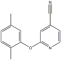 2-(2,5-dimethylphenoxy)isonicotinonitrile Struktur