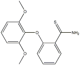 2-(2,6-dimethoxyphenoxy)benzene-1-carbothioamide Struktur