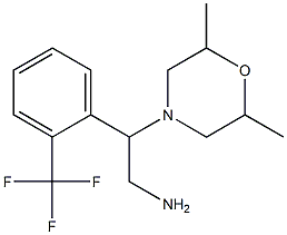 2-(2,6-dimethylmorpholin-4-yl)-2-[2-(trifluoromethyl)phenyl]ethan-1-amine Struktur