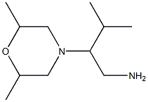 2-(2,6-dimethylmorpholin-4-yl)-3-methylbutan-1-amine Struktur