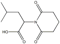 2-(2,6-dioxopiperidin-1-yl)-4-methylpentanoic acid Struktur