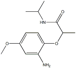 2-(2-amino-4-methoxyphenoxy)-N-(propan-2-yl)propanamide Struktur