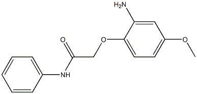 2-(2-amino-4-methoxyphenoxy)-N-phenylacetamide Struktur