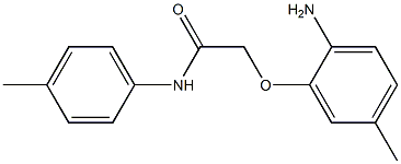 2-(2-amino-5-methylphenoxy)-N-(4-methylphenyl)acetamide Struktur