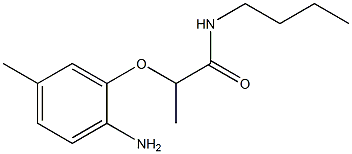 2-(2-amino-5-methylphenoxy)-N-butylpropanamide Struktur