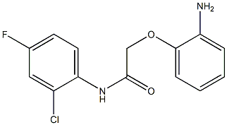 2-(2-aminophenoxy)-N-(2-chloro-4-fluorophenyl)acetamide Struktur