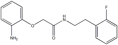 2-(2-aminophenoxy)-N-[2-(2-fluorophenyl)ethyl]acetamide Struktur