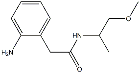 2-(2-aminophenyl)-N-(1-methoxypropan-2-yl)acetamide Struktur