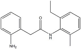 2-(2-aminophenyl)-N-(2-ethyl-6-methylphenyl)acetamide Struktur