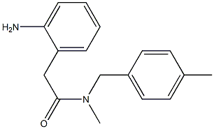 2-(2-aminophenyl)-N-methyl-N-[(4-methylphenyl)methyl]acetamide Struktur