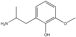 2-(2-aminopropyl)-6-methoxyphenol Struktur