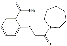 2-(2-azepan-1-yl-2-oxoethoxy)benzenecarbothioamide Struktur