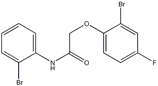 2-(2-bromo-4-fluorophenoxy)-N-(2-bromophenyl)acetamide Struktur