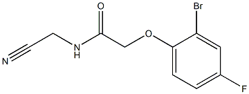 2-(2-bromo-4-fluorophenoxy)-N-(cyanomethyl)acetamide Struktur