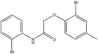 2-(2-bromo-4-methylphenoxy)-N-(2-bromophenyl)acetamide Struktur