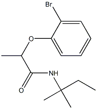 2-(2-bromophenoxy)-N-(2-methylbutan-2-yl)propanamide Struktur