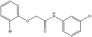 2-(2-bromophenoxy)-N-(3-chlorophenyl)acetamide Struktur