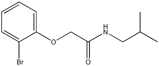 2-(2-bromophenoxy)-N-isobutylacetamide Struktur