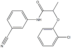 2-(2-chlorophenoxy)-N-(3-cyanophenyl)propanamide Struktur