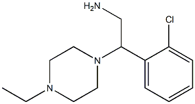 2-(2-chlorophenyl)-2-(4-ethylpiperazin-1-yl)ethanamine Struktur