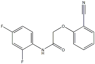 2-(2-cyanophenoxy)-N-(2,4-difluorophenyl)acetamide Struktur