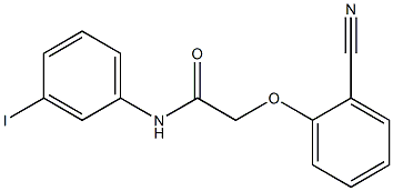 2-(2-cyanophenoxy)-N-(3-iodophenyl)acetamide Struktur