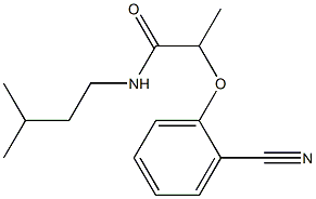 2-(2-cyanophenoxy)-N-(3-methylbutyl)propanamide Struktur